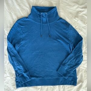 J. Crew Vibrant Blue Cowl Neck Sweatshirt